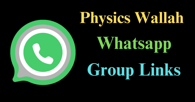 physics wallah whatsapp group link
