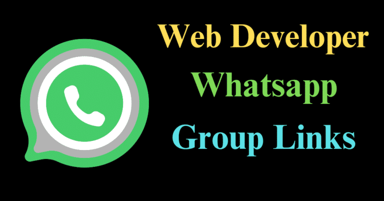 web developer whatsapp group link